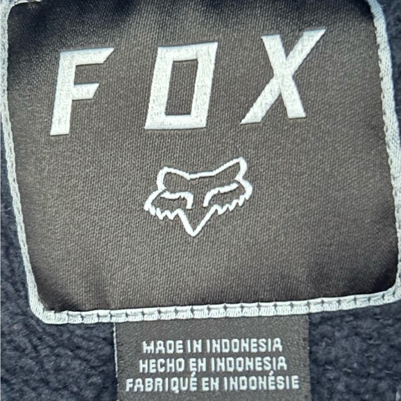 Black Fox racing hoodie. Size youth large. Great condition. No flaws. - Picture 2 of 2